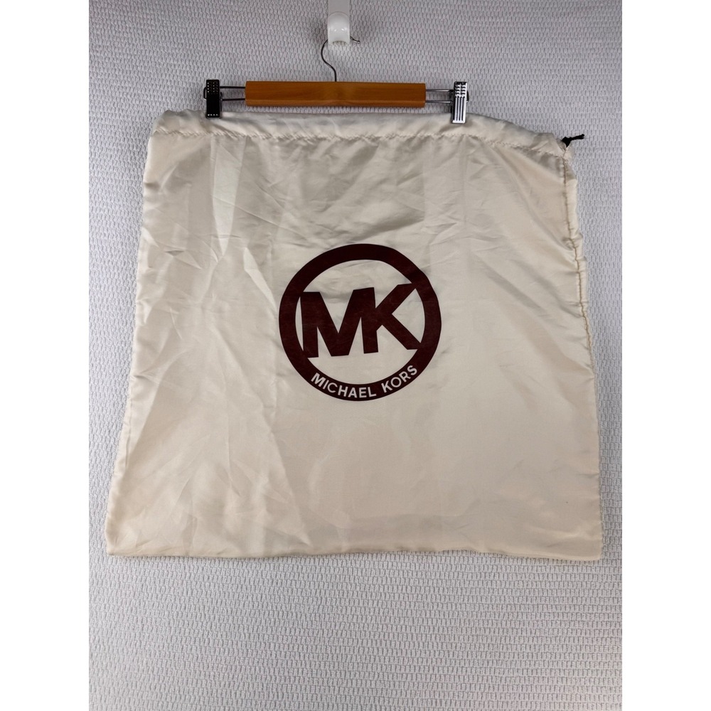 Michael Kors Dust Bag Drawstring Storage Bag White 22x21 Purse Handbag Large